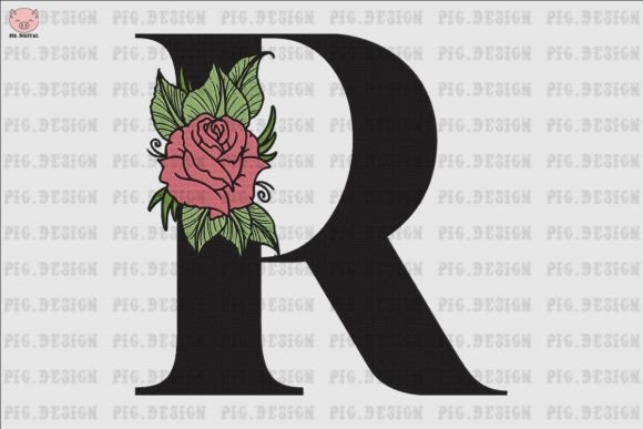 Flower Rose Font R