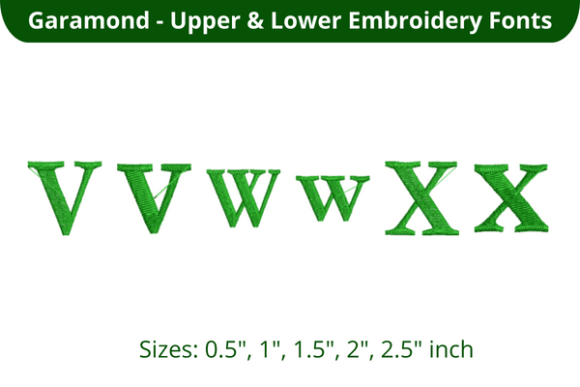 Garamond Font VWX